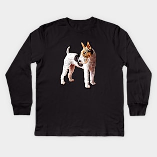 Fox Terrier - So Stylish and Rough! Kids Long Sleeve T-Shirt